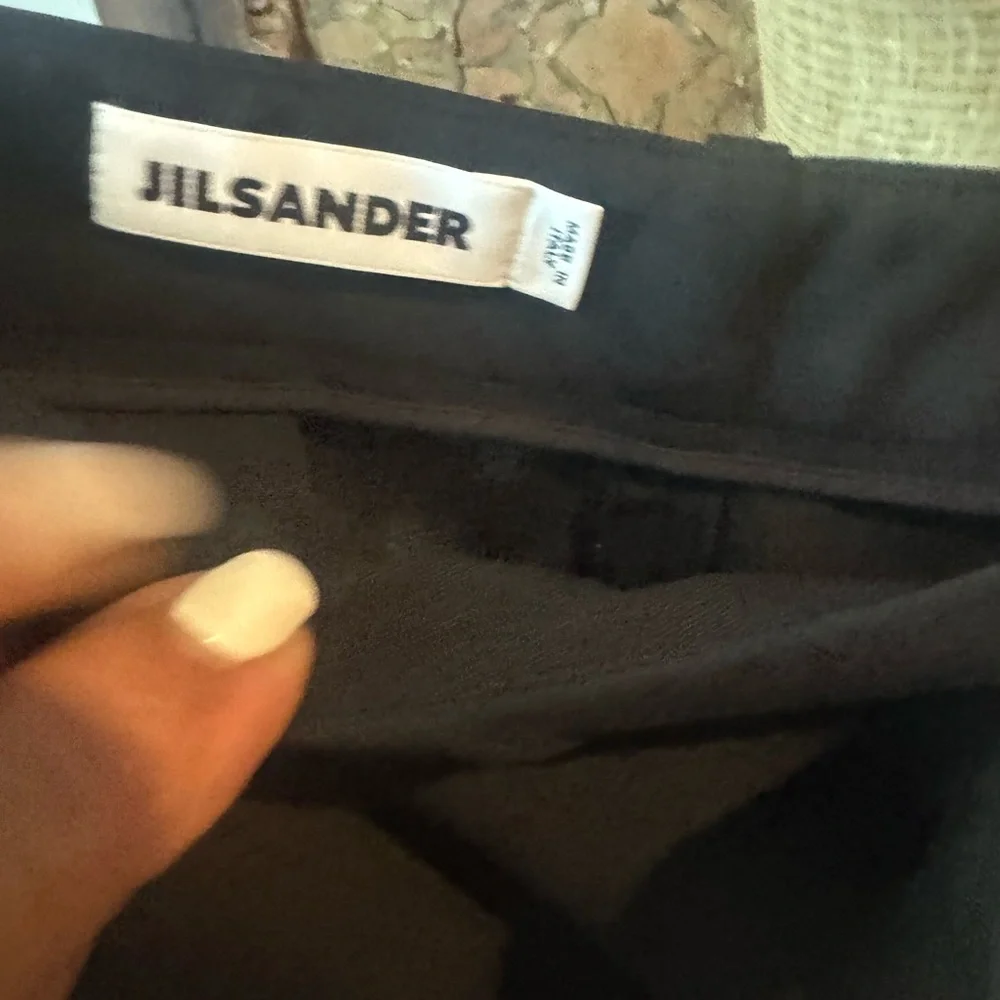 Jil Sander Black Dress Pants‎ Classic Straight-Leg 44